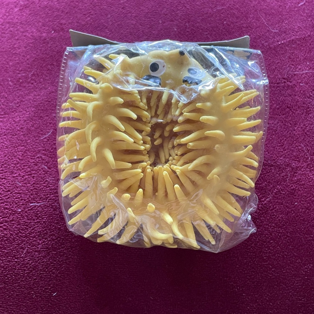 Dog Toy: Squeaky Porcupine Latex Toy